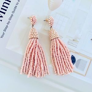 Baublebar Baby Pink Beaded Drop Earrings